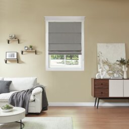 Little Black Book Blackout Dove Grey Roman Blind - 160cm