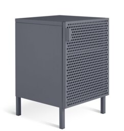 Habitat Landan 1 Door Bedside Table - Anthracite - thumbnail 1