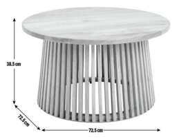 Habitat Jericho Round Coffee Table - Natural - thumbnail 2