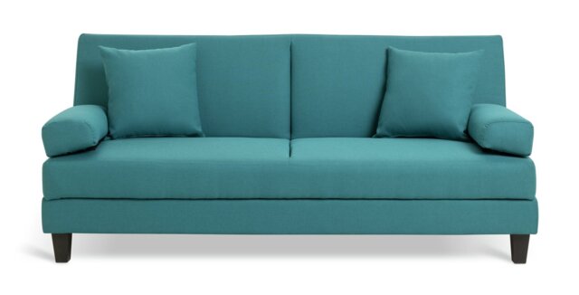 Argos Home Chase Fabric Clic Clac Sofa Bed - Teal - image 1