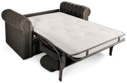 Jay-Be Chesterfield Fabric 2 Seater Sofa Bed - Pewter - thumbnail 2