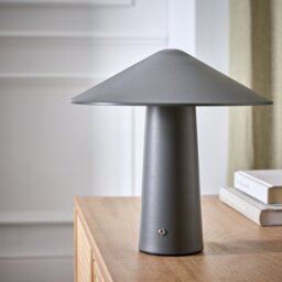 Habitat Kiro Rechargeable LED Touch Table Lamp - Charcoal - thumbnail 2