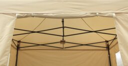 All Seasons 3m x 3m Pop Up Garden Gazebo & Side Panels-Beige - thumbnail 2