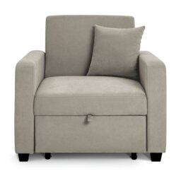 Habitat Reagan Single Fabric Chairbed - Natural - thumbnail 1