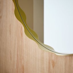 Habitat Yellow Round Wall Mirror - 60x60cm - thumbnail 2