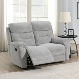 Sofa Source Huntington 2 Seater Recliner Sofa - Light Grey