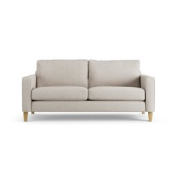 Habitat Flint Fabric 3 Seater Sofa - Natural - Ash Leg - thumbnail 1