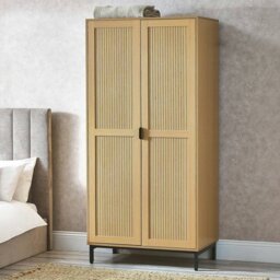 Julian Bowen Sia 2 Door Wardrobe - Beige - thumbnail 1