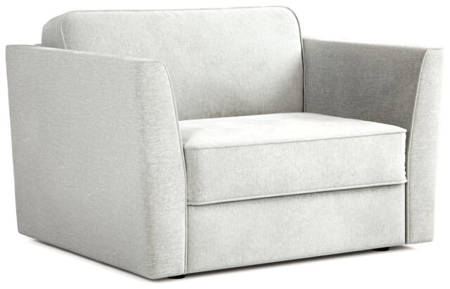 Jay-Be Elegance Fabric Cuddle Chair Sofa Bed - Light Grey - image 1