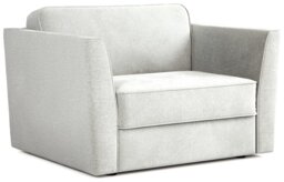 Jay-Be Elegance Fabric Cuddle Chair Sofa Bed - Light Grey - thumbnail 1