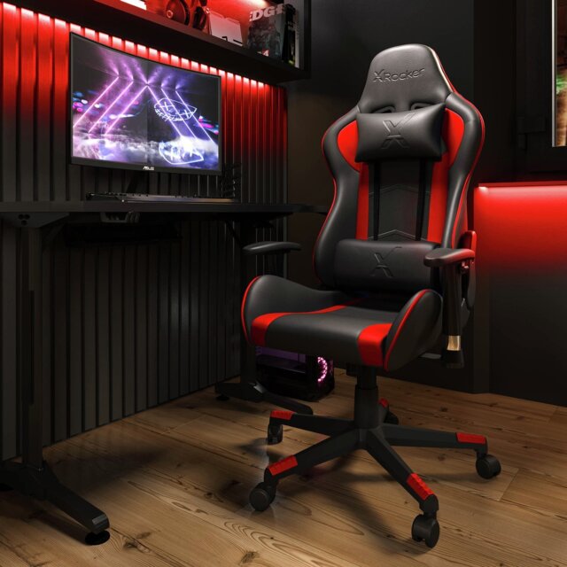 X Rocker Alpha eSports Office Gaming Chair - Red - image 1