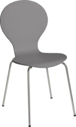 Habitat Bentwood Metal Dining Chair - Jet Grey - thumbnail 2