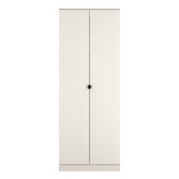 Livara Ready Assembled Canmore 2 Door Wardrobe - Beige - thumbnail 2