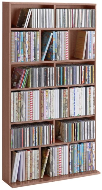 Argos Home Wide CD and DVD Unit - Oak Effect - image 1