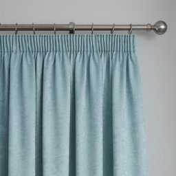Fusion Galaxy Thermal Pencil Pleat Curtains - Duck Egg - 229x183cm - thumbnail 2