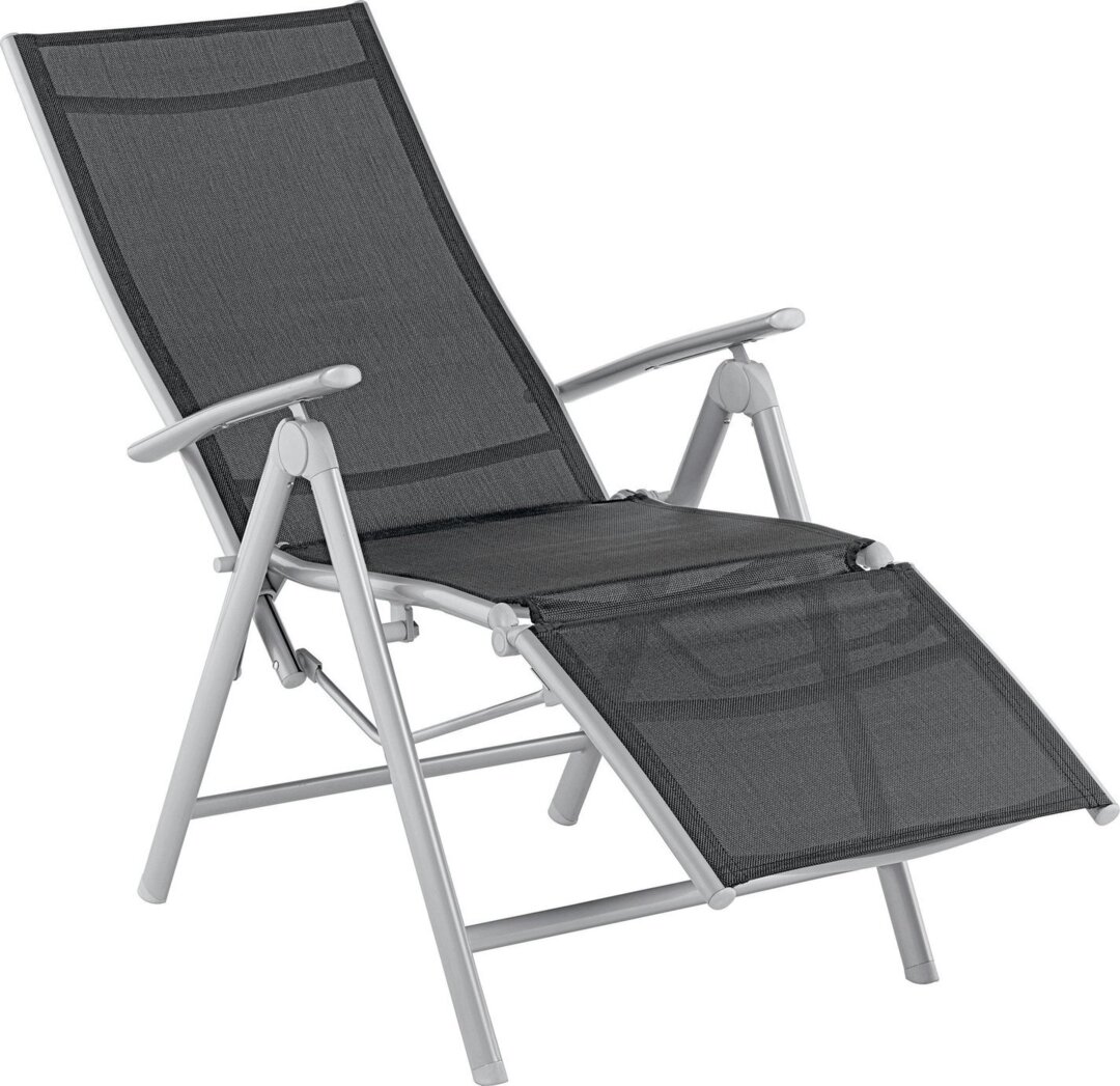 Argos Home Malibu Folding Recliner Garden Chair Black by Argos