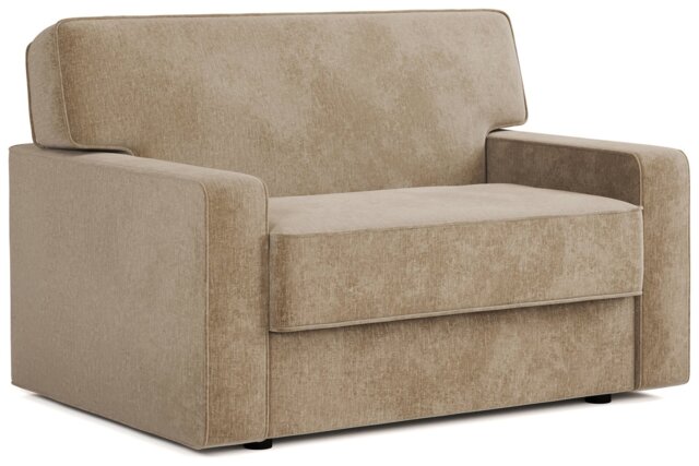 Jay-Be Linea Velvet Cuddle Chair Sofa Bed - Stone - image 1