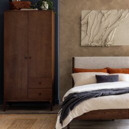Habitat Loxley 2 Door 2 Drawer Wardrobe - Walnut - thumbnail 1