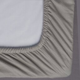 Habitat Soft and Cosy Brushed Cotton Grey Fitted Sheet - D - thumbnail 2