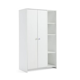 Argos Home Juno 2 Door Open Shelf Wardrobe - White - thumbnail 2