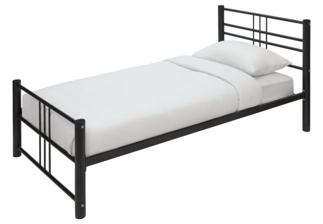 Argos Home Atlas Single Metal Bed Frame - Black - image 1