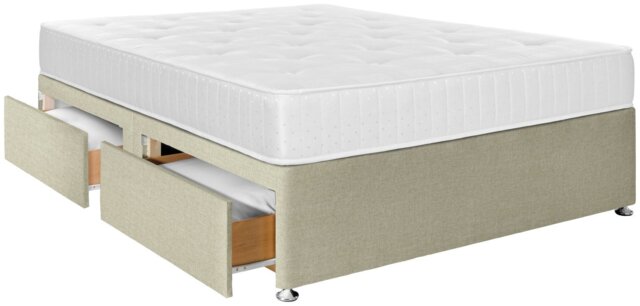 Argos Home Winslow Small Double 4 Drawer Divan Bed - Natural - image 1