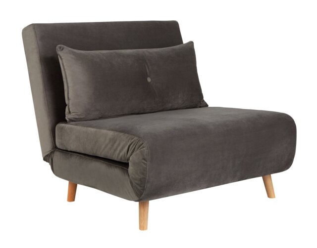 Habitat Roma Velvet Fabric Chairbed - Charcoal - image 1