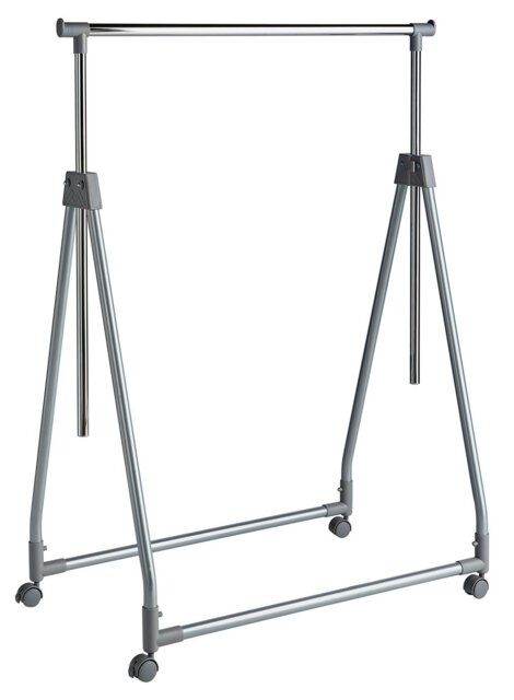 Argos Home Foldable Clothes Rail - Chrome - image 1