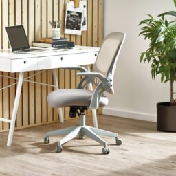 Julian Bowen Juno Plastic Office Chair - Grey - thumbnail 1
