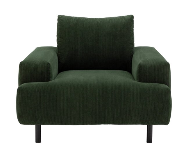 Habitat Julien Fabric Armchair - Dark Green - image 1