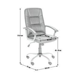 Argos Home Walker Height Adjustable Office Chair - Black - thumbnail 2