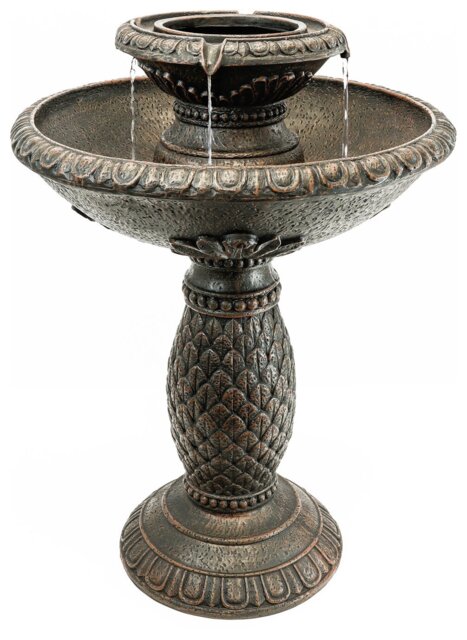 Streetwize Garden Solar Imperial Bird Bath Fountain With Bat - image 1