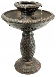 Streetwize Garden Solar Imperial Bird Bath Fountain With Bat - thumbnail 1