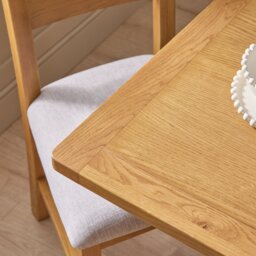 Argos Home Ashwell Ext Oak Dining Table & 6 Grey Chairs - thumbnail 2