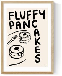 East End Prints Fluffy Pancakes Oak Frame Art Print - A3 - thumbnail 2