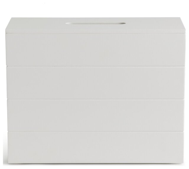 Argos Home Wooden Storage Cupboard Toilet Roll Holder -White - image 1