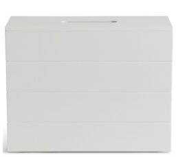 Argos Home Wooden Storage Cupboard Toilet Roll Holder -White - thumbnail 1