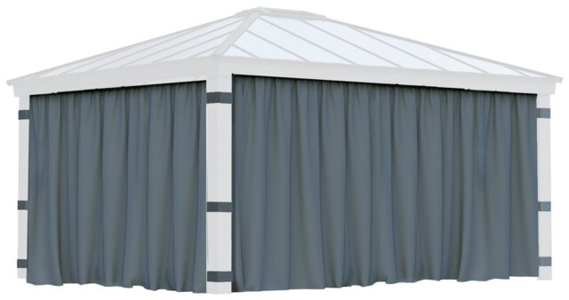 Palram Canopia Dallas 4 Piece Gazebo Curtain Set 14 x 16ft - image 1