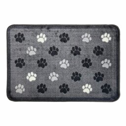 Mighty Mats Supersoft Washable Paw Print Doormat - 50x75cm - thumbnail 2