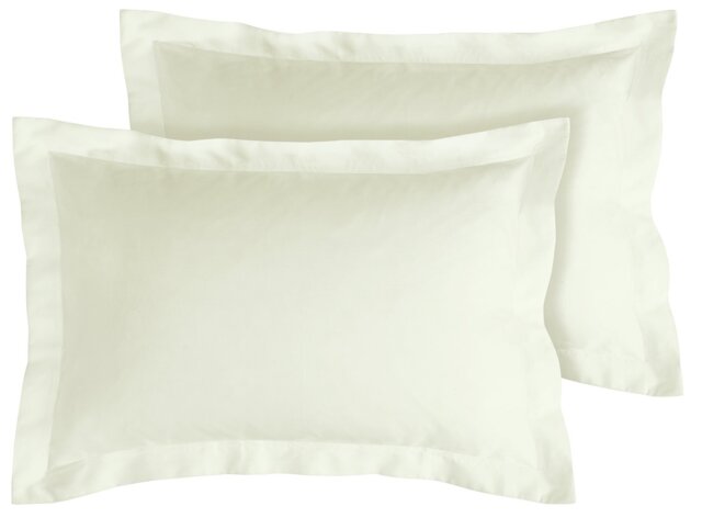 Habitat 400TC Egyptian Cotton Oxford Pillowcase Pair - White - image 1
