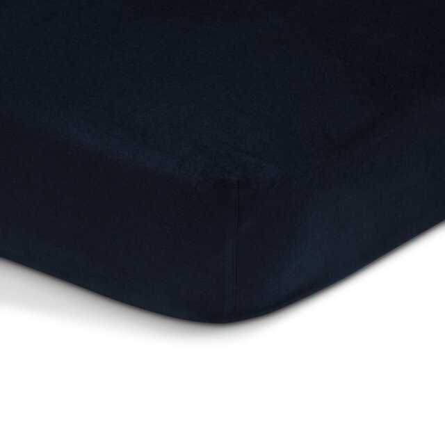 Habitat Soft and Cosy Brushed Cotton Navy Fitted Sheet - D - image 1