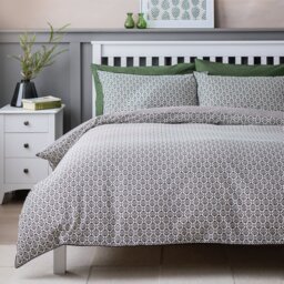 Habitat Woodblock Geo Print Bedding Set - Double - thumbnail 1