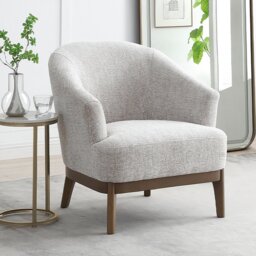 Kyoto Harriet Fabric Accent Chair - Natural - thumbnail 2