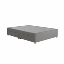 Sealy Pewter Double 4 Drawer Divan Bed - Grey - thumbnail 2