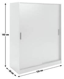 Argos Home Nova 2 Door Sliding Wardrobe - Beige - thumbnail 2