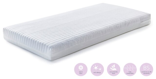 Baby Elegance 140 x 70cm Microfibre Cot Bed Mattress - image 1