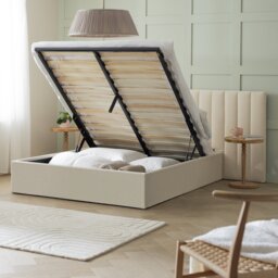 Argos Home Pandora Hotel Double End Lift Ottoman Bed - Cream - thumbnail 2