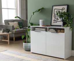 Argos Home Hayward 2 Door Sideboard - Black Gloss - thumbnail 2