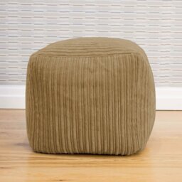 rucomfy Jumbo Cord Cube Bean Bag - Caramel - thumbnail 1