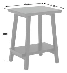 Habitat Kyoto Side Table - Cinnamon - thumbnail 2